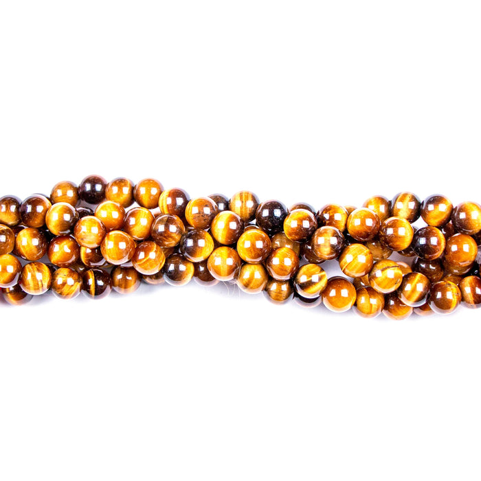 8mm Round TIGER EYE - 16 inch Strand