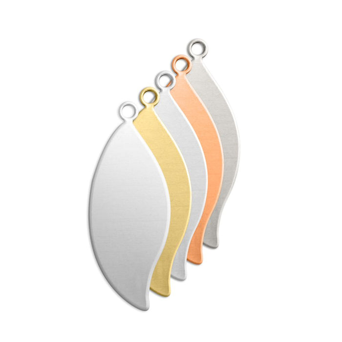 27mm x 11mm Leaf Metal Blank - Copper***