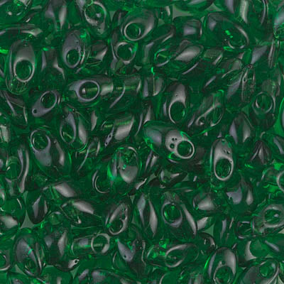 Miyuki 4mm x 7mm Long MAGATAMA Beads - Transparent Green