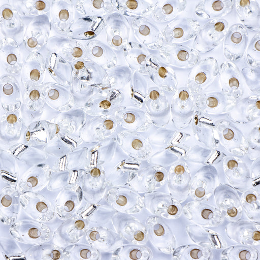 Miyuki 4mm x 7mm Long MAGATAMA Beads - Silverlined Crystal