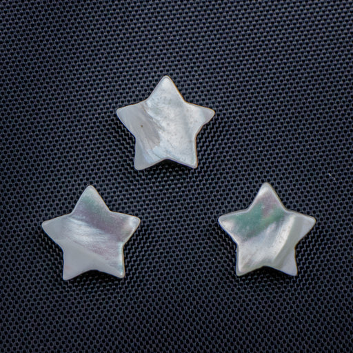 10mm Star Beads - Mother of Pearl