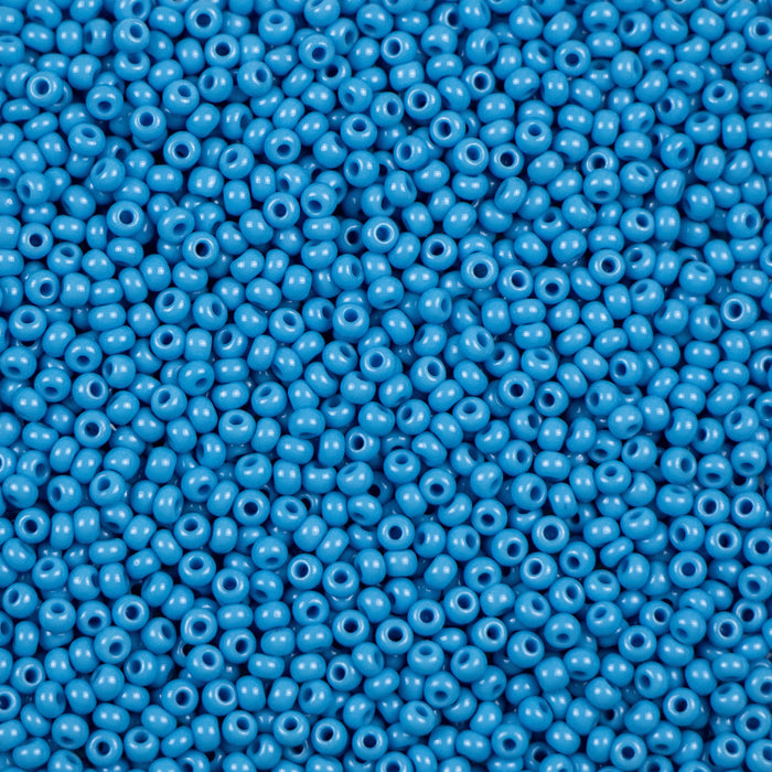 11/0 Preciosa Seed Beads - Opaque Dark Turquoise