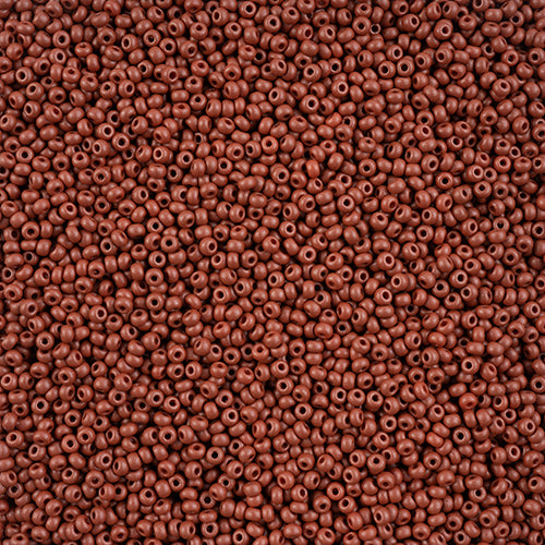10/0 Preciosa Seed Beads - PermaLux Dyed Chalk Brown***