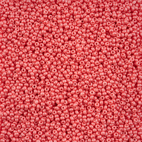 10/0 Preciosa Seed Beads - PermaLux Dyed Chalk Pink