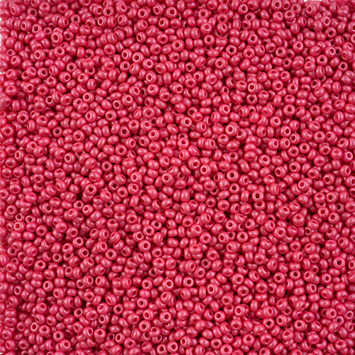 10/0 Preciosa Seed Beads - PermaLux Dyed Chalk Fuchsia