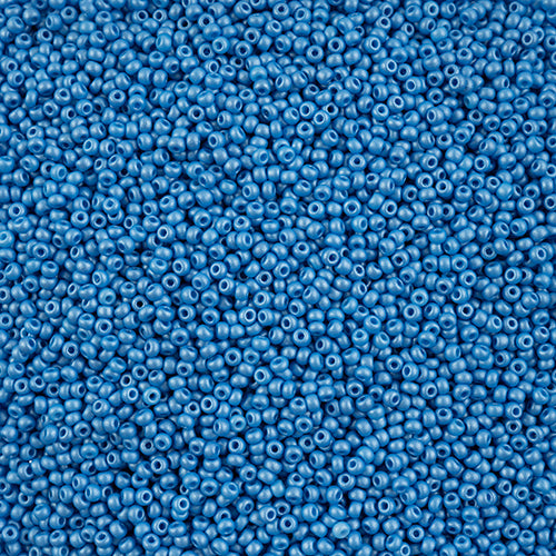 10/0 Preciosa Seed Beads - PermaLux Dyed Chalk Light Blue***