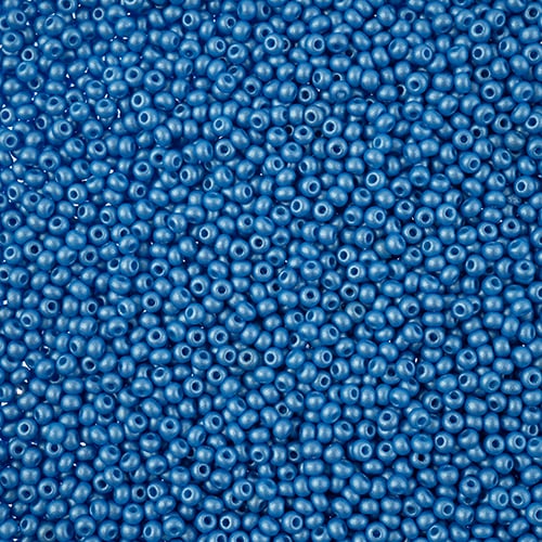 11/0 Preciosa Seed Beads - PermaLux Dyed Chalk Light Blue***