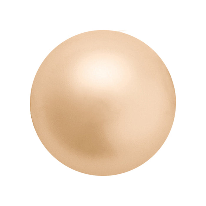 Preciosa 5mm Round Pearls - Gold