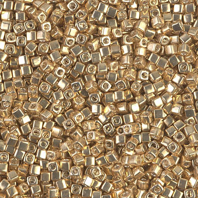 Miyuki 1.8mm CUBE Beads - Galvanized Gold