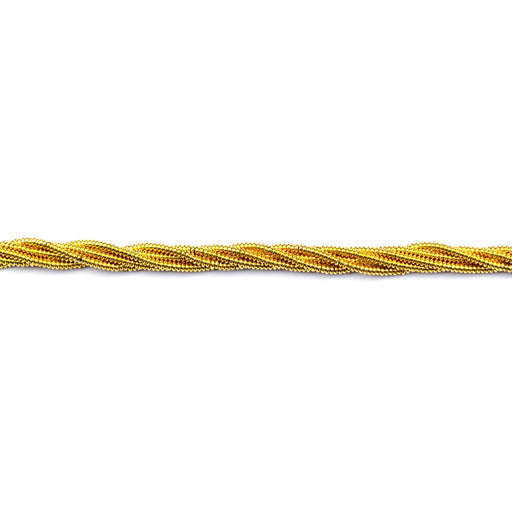 2mm Rondelle GOLD PLATED HEMATITE- 15-16 inch Strand