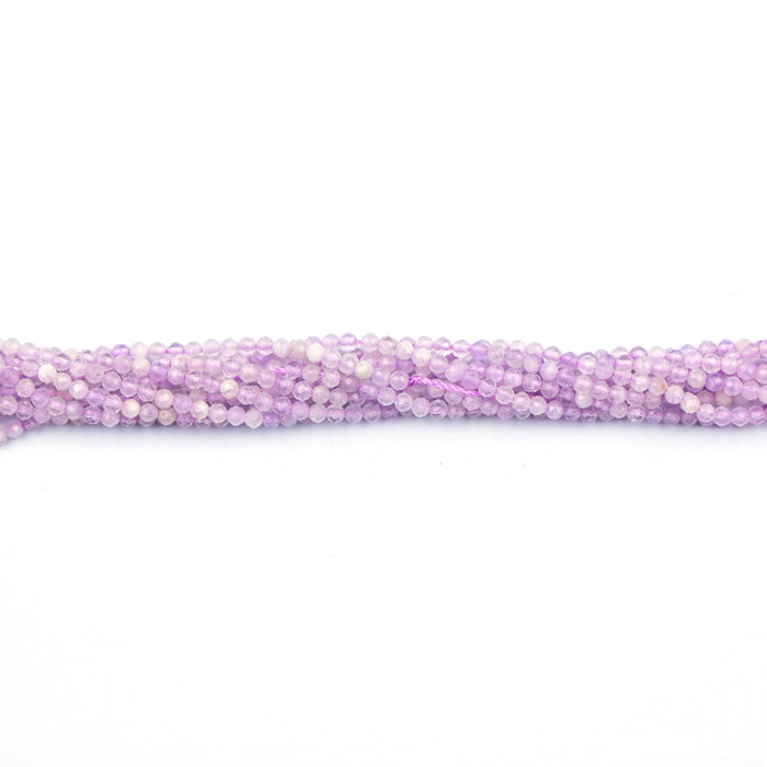 2mm Faceted Round Lavender AMETHYST- 15-16 inch Strand