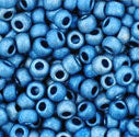 11/0 TOHO Seed Bead - Higher-Metallic Frosted Mediterranean Blue