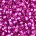 15/0 TOHO Seed Bead - Silverlined Milky Hot Pink