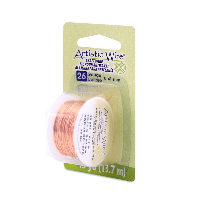 13.7 meters (15 yards) - 26 gauge (.41mm) Permanently Coloured Wire - Bare Copper