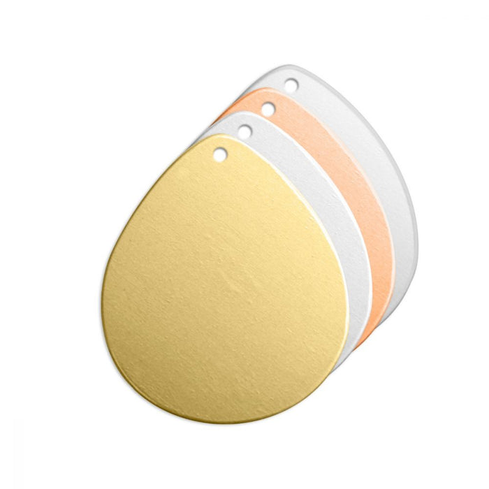 25mm x 20mm Drop Metal Blank - Copper***