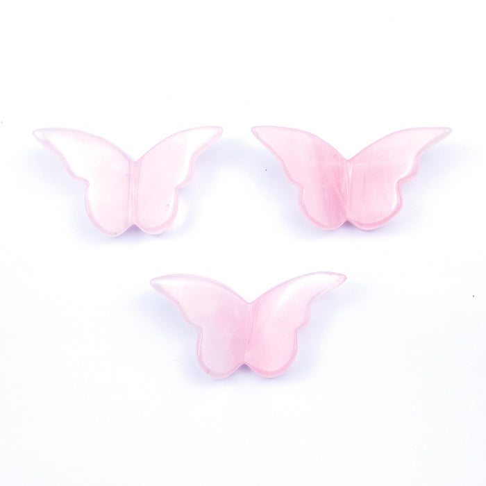 Butterfly Specimen - Rose Quartz***