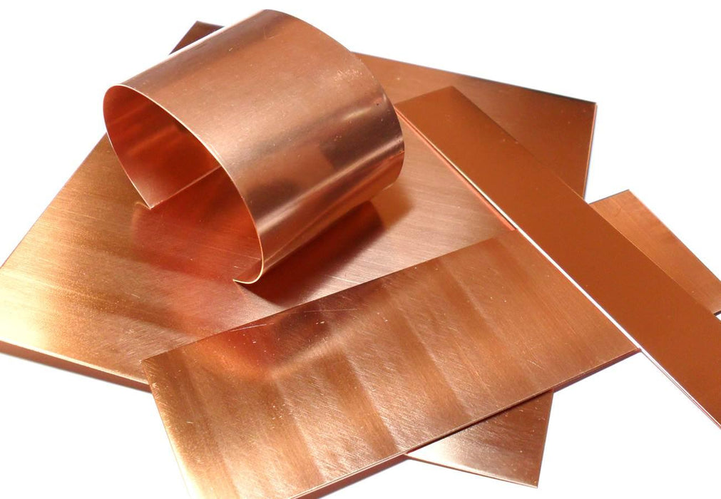 6" x 6" Copper Sheet Metal - 20 Gauge (Dead Soft)