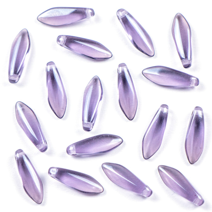 5mm x 16mm DAGGER Bead - Light Violet Full Velvet