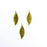 27mm x 11mm Leaf Metal Blank - Brass***