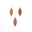 27mm x 11mm Leaf Metal Blank - Copper***
