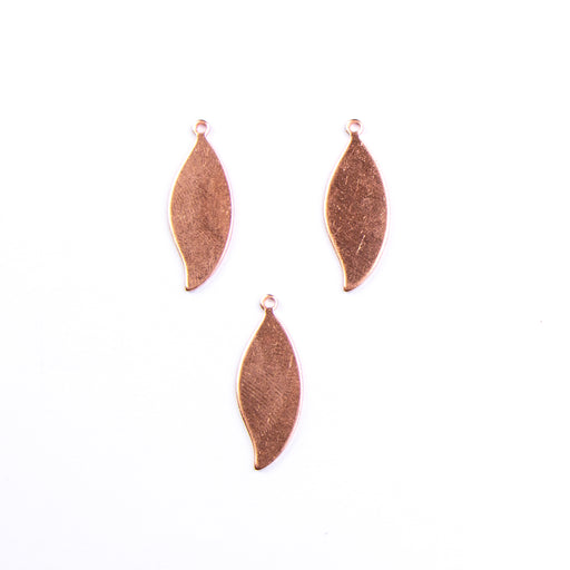 27mm x 11mm Leaf Metal Blank - Copper***