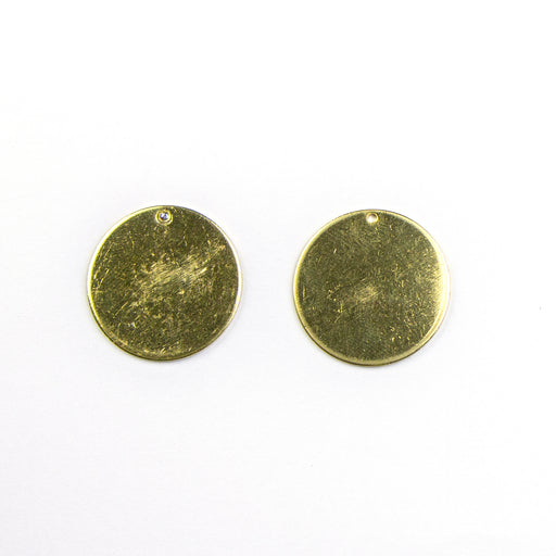 25mm Circle Metal Blank - Brass***