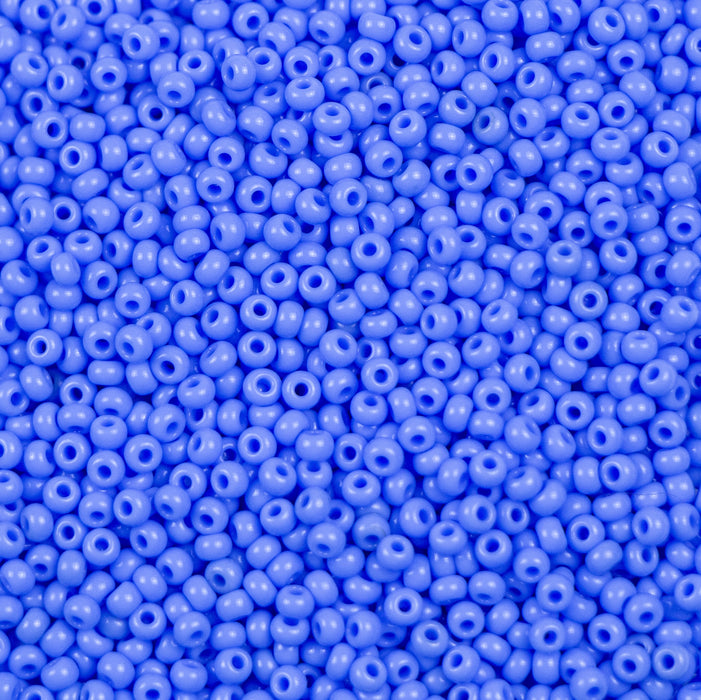 10/0 Preciosa Seed Beads- Opaque Light Blue