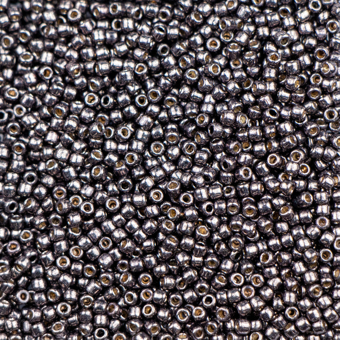 11/0 TOHO Seed Bead - PermaFinish - Galvanized Cool Grey