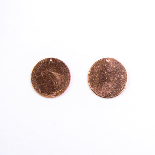 22mm Circle Metal Blank - Copper***