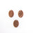 18mm x 13mm Oval Metal Blank - Copper***