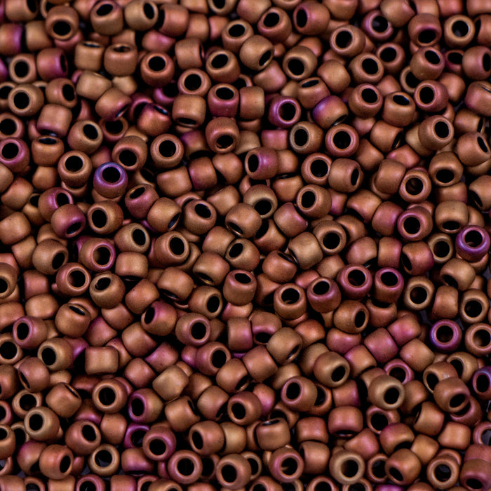 8/0 TOHO Seed Bead - Opaque-Pastel-Frosted Mudbrick