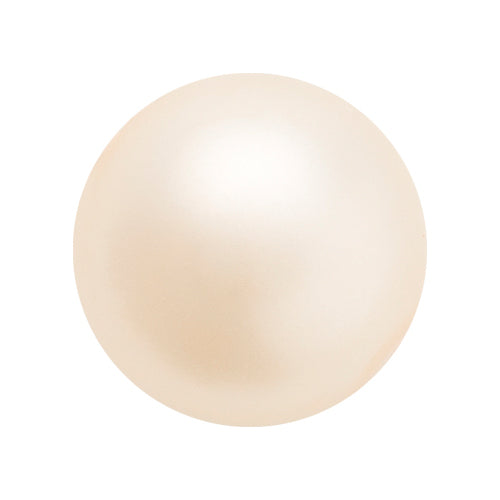 Preciosa 6mm Round Pearls - Creamrose