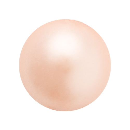Preciosa 4mm Round Pearls - Peach