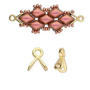 Triades - Gemduo Bead Ending - 24kt. Gold Plate