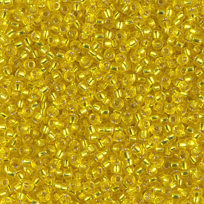 11/0 Miyuki SEED Bead Pack - Silverlined Yellow