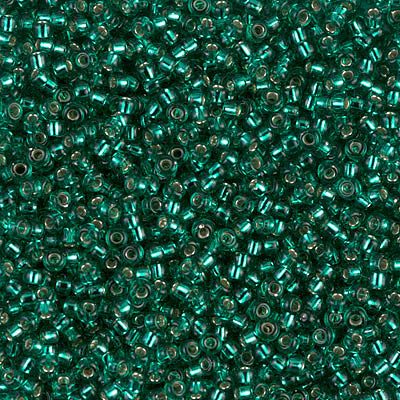 11/0 Miyuki SEED Bead Pack - Silverlined Emerald