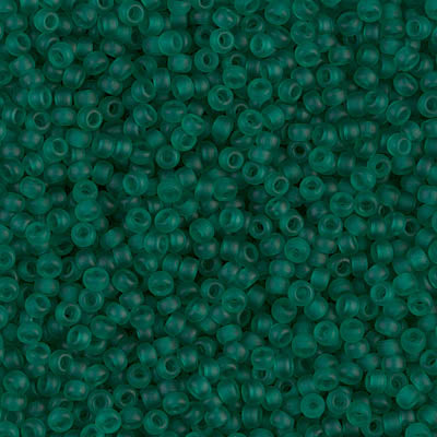 11/0 Miyuki SEED Bead Pack - Matte Transparent Emerald