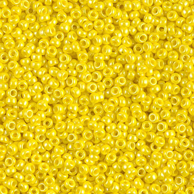 11/0 Miyuki SEED Bead Pack - Opaque Yellow Luster