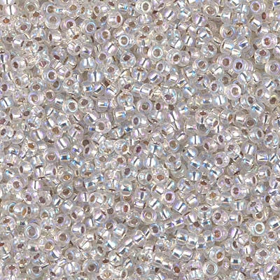 11/0 Miyuki SEED Bead - Silverlined Crystal AB