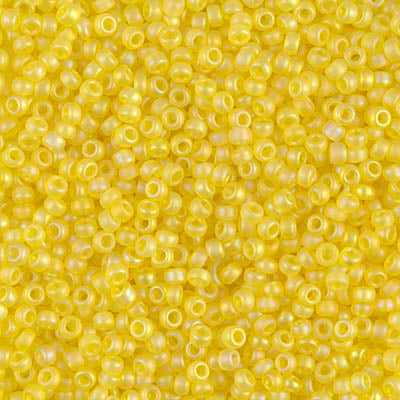 11/0 Miyuki SEED Bead - Matte Transparent Yellow AB
