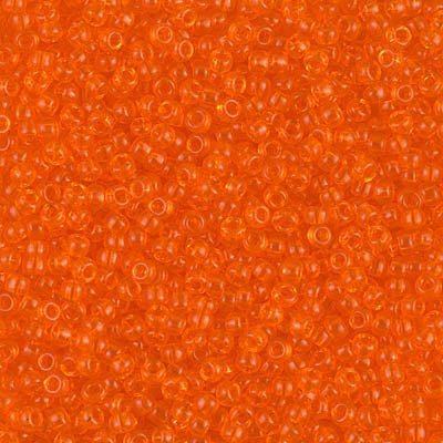 11/0 Miyuki SEED Bead - Transparent Orange