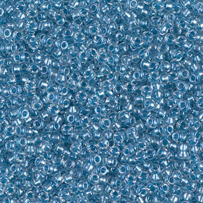 11/0 Miyuki SEED Bead - Sparkling Sky Blue Lined Crystal AB