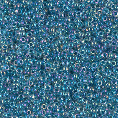 11/0 Miyuki SEED Bead - Marine Blue Lined Crystal AB