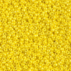 11/0 Miyuki SEED Bead - Opaque Yellow Luster