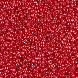 11/0 Miyuki SEED Bead - Opaque Red Luster