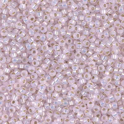 11/0 Miyuki SEED Bead - Dyed Pink Silverlined Alabaster