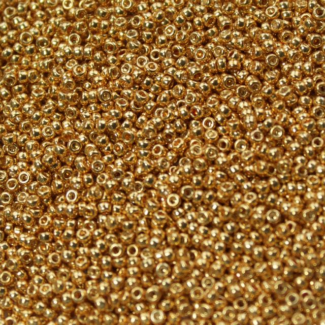 15/0 Miyuki SEED Bead - Galvanized Yellow Gold