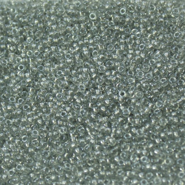 15/0 Miyuki SEED Bead - Silver Grey Lined Crystal