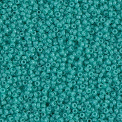15/0 Miyuki SEED Bead - Opaque Turquoise Green