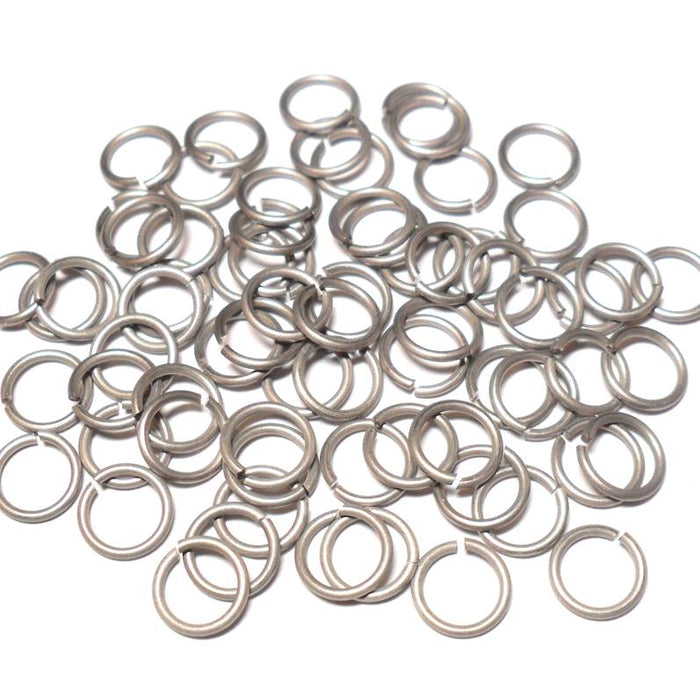 20awg (.8mm) 7/64in. (2.92mm) ID 3.65AR Etched Titanium Jump Rings